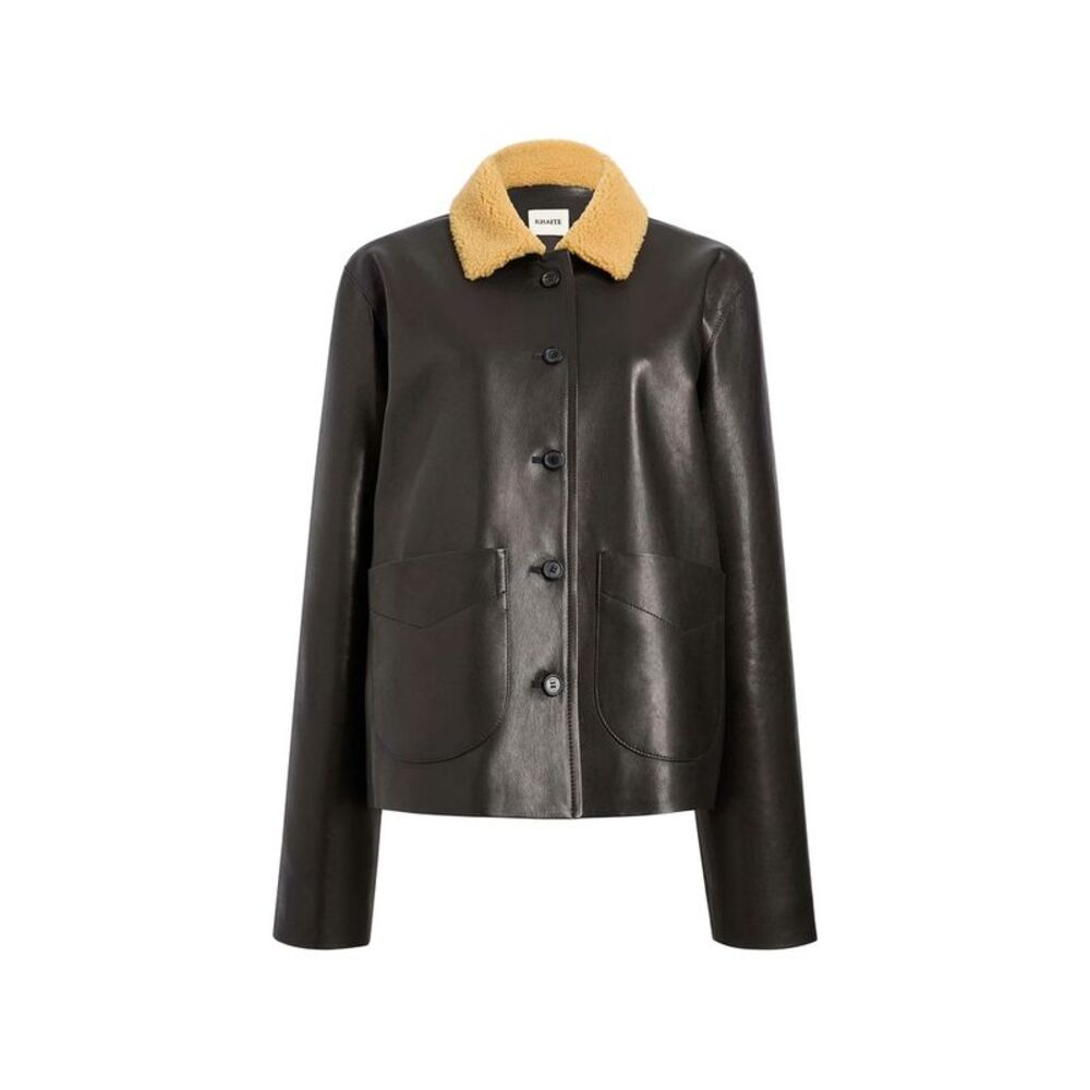 Khaite Black Jackets - Leather Jackets Women - Picture 1 of 6